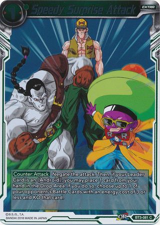 Speedy Surprise Attack BT3 081 Foil Common Speedy Surprise Attack BT3 081 Foil Common