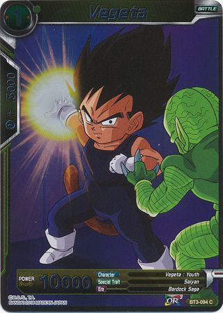 Vegeta BT3 094 Foil Common Vegeta BT3 094 Foil Common