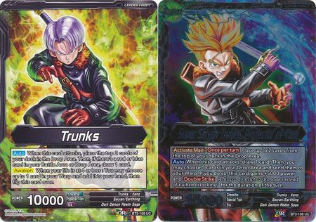 Trunks Super Saiyan Trunks Protector of Time BT3 108 Foil Uncommon Trunks Super Saiyan Trunks Protector of Time BT3 108 Foil Uncommon