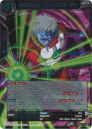Relentless Destruction Mira BT3 117 Foil Uncommon Cross Worlds Foil Singles Relentless Destruction Mira BT3 117 Foil Uncommon Cross Worlds Foil Singles