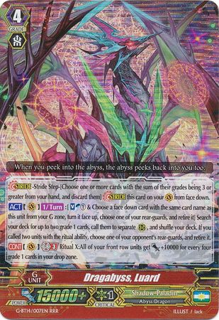 Dragabyss Luard G BT14 007EN Triple Rare RRR Dragabyss Luard G BT14 007EN Triple Rare RRR