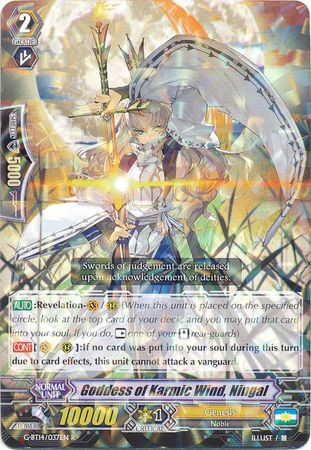 Goddess of Karmic Wind Ningal G BT14 037EN Rare R Goddess of Karmic Wind Ningal G BT14 037EN Rare R