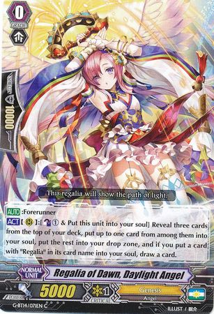 Regalia of Dawn Daylight Angel G BT14 071EN Common C G Booster Set 14 Divine Dragon Apocrypha Singles Regalia of Dawn Daylight Angel G BT14 071EN Common C G Booster Set 14 Divine Dragon Apocrypha Singles