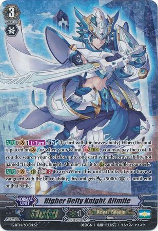 Higher Deity Knight Altmile G BT14 S01EN Special Parallel SP Higher Deity Knight Altmile G BT14 S01EN Special Parallel SP