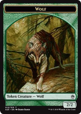 Wolf Token 013 A25 Masters 25 Singles Wolf Token 013 A25 Masters 25 Singles