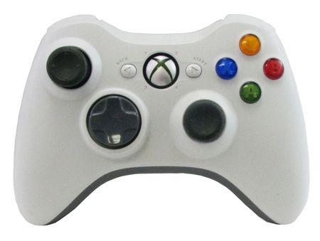 White Xbox 360 Wireless Controller - Video Games | TrollAndToad