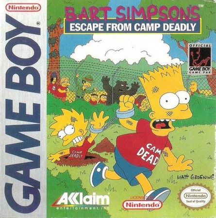 Bart Simpson s Escape from Camp Deadly Game Boy Bart Simpson s Escape from Camp Deadly Game Boy