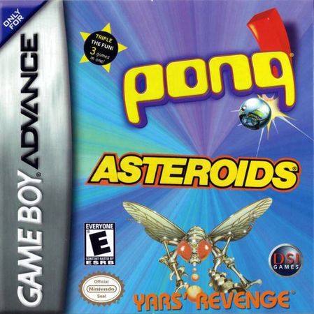 Asteroids Pong Yar s Revenge Game Boy Advance Nintendo Game Boy Advance GBA Asteroids Pong Yar s Revenge Game Boy Advance Nintendo Game Boy Advance GBA