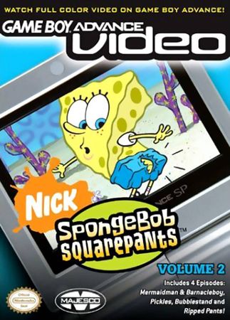 GBA Video SpongeBob SquarePants Volume 2 Game Boy Advance Nintendo Game Boy Advance GBA GBA Video SpongeBob SquarePants Volume 2 Game Boy Advance Nintendo Game Boy Advance GBA