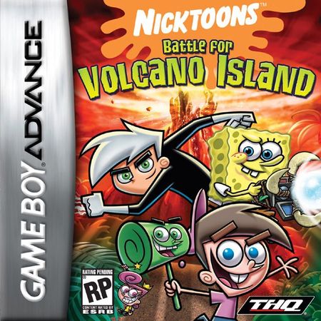 Nicktoons Battle for Volcano Island Game Boy Advance Nintendo Game Boy Advance GBA Nicktoons Battle for Volcano Island Game Boy Advance Nintendo Game Boy Advance GBA