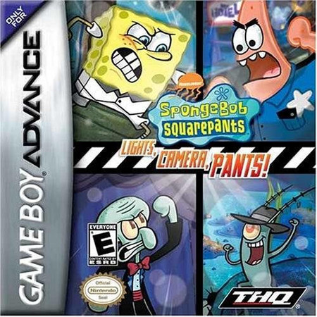 SpongeBob SquarePants Lights Camera Pants Game Boy Advance SpongeBob SquarePants Lights Camera Pants Game Boy Advance