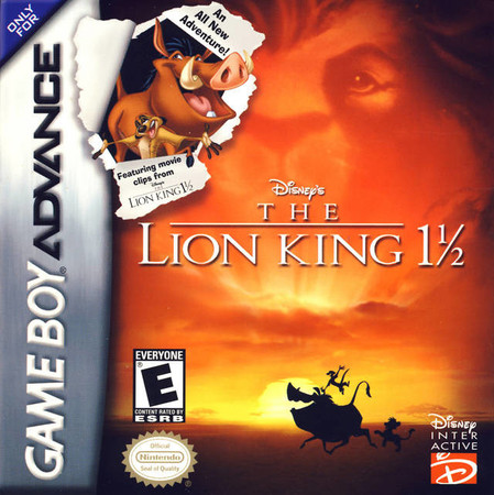 The Lion King 1 1 2 Game Boy Advance Nintendo Game Boy Advance GBA The Lion King 1 1 2 Game Boy Advance Nintendo Game Boy Advance GBA