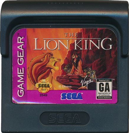 The Lion King Sega Game Gear The Lion King Sega Game Gear