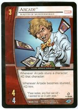 Arcade Master of Murderworld MOR 162 Uncommon Vs System Marvel Origins Arcade Master of Murderworld MOR 162 Uncommon Vs System Marvel Origins