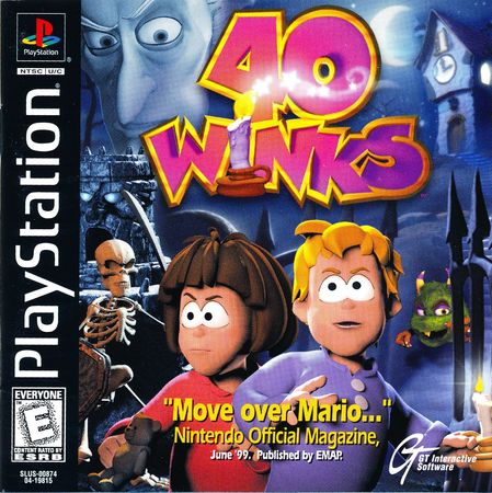 40 Winks Playstation 1 Sony PlayStation PS1 40 Winks Playstation 1 Sony PlayStation PS1
