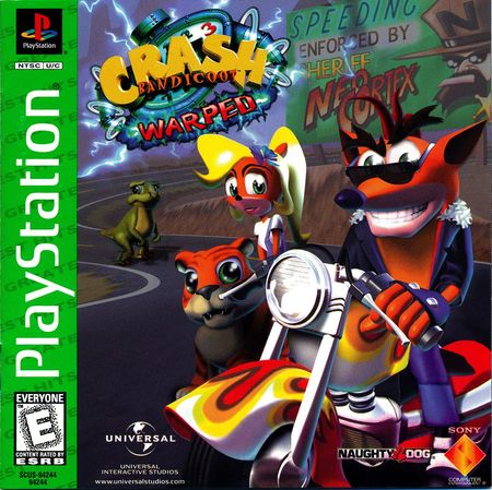 Crash Bandicoot Warped Greatest Hits Playstation 1 Sony PlayStation PS1 Crash Bandicoot Warped Greatest Hits Playstation 1 Sony PlayStation PS1