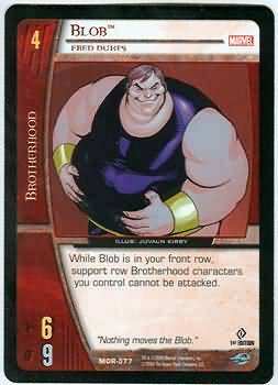 Blob Fred Dukes MOR 077 Common Vs System Marvel Origins Blob Fred Dukes MOR 077 Common Vs System Marvel Origins