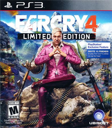 Far Cry 4 Limited Edition Playstation 3 Sony Playstation 3 PS3 Far Cry 4 Limited Edition Playstation 3 Sony Playstation 3 PS3