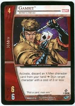 Gambit Remy LeBeau MOR 010 Uncommon Gambit Remy LeBeau MOR 010 Uncommon