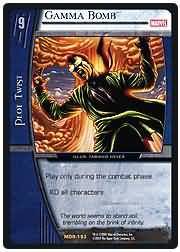 Gamma Bomb MOR 193 Rare Vs System Marvel Origins Gamma Bomb MOR 193 Rare Vs System Marvel Origins