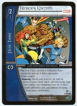 Heroes United MOR 195 Uncommon Vs System Marvel Origins Heroes United MOR 195 Uncommon Vs System Marvel Origins