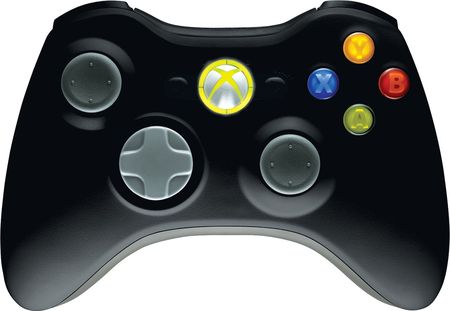 Black Xbox 360 Wireless Controller Black Xbox 360 Wireless Controller