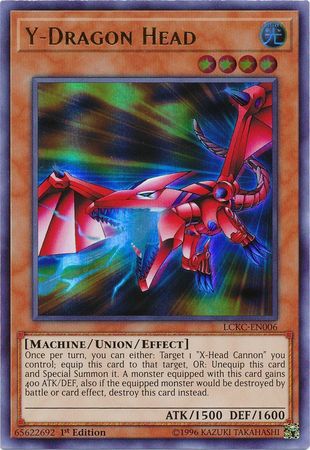 Y Dragon Head LCKC EN006 Ultra Rare 1st Edition Y Dragon Head LCKC EN006 Ultra Rare 1st Edition