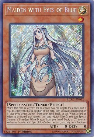 LCKC-EN012 Maiden with Eyes of Blue Secret Rare 1st Edition nr Mint YuGiOh Card
