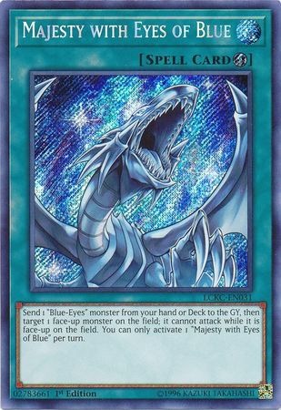 Majesty with Eyes of Blue - LCKC-EN031 - Secret Rare 1st Edition