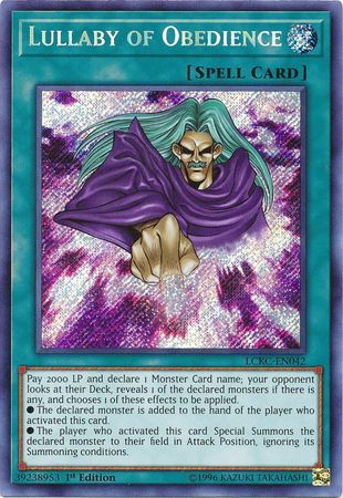 Brand New Yu-Gi-Oh Lullaby Of Obedience DPRP-EN009 *ULTRA RARE* 1st Edition 