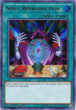 Spell Reproduction LCKC EN045 Ultra Rare 1st Edition Legendary Collection Kaiba 1st Edition Singles Spell Reproduction LCKC EN045 Ultra Rare 1st Edition Legendary Collection Kaiba 1st Edition Singles