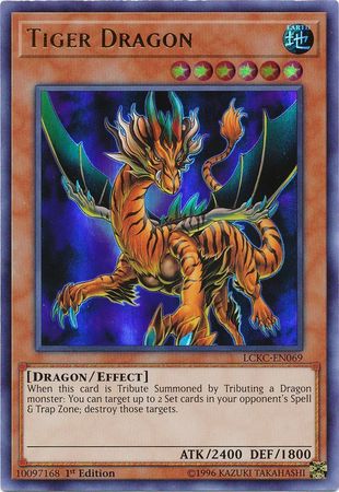 Tiger Dragon - LCKC-EN069 - Ultra Rare 1st Edition