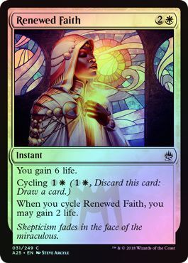 Renewed Faith 031 249 Foil Masters 25 Foil Singles Renewed Faith 031 249 Foil Masters 25 Foil Singles