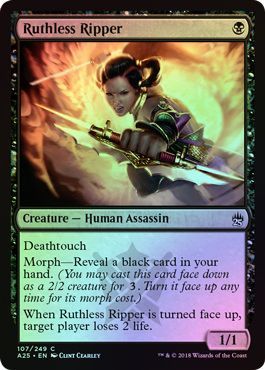Ruthless Ripper 107 249 Foil Masters 25 Foil Singles Ruthless Ripper 107 249 Foil Masters 25 Foil Singles