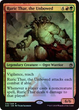 Ruric Thar the Unbowed 216 249 Foil Masters 25 Foil Singles Ruric Thar the Unbowed 216 249 Foil Masters 25 Foil Singles