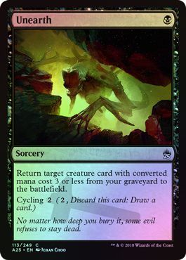 Unearth 113 249 Foil Masters 25 Foil Singles Unearth 113 249 Foil Masters 25 Foil Singles