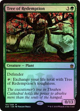 Tree of Redemption 191 249 Foil Masters 25 Foil Singles Tree of Redemption 191 249 Foil Masters 25 Foil Singles