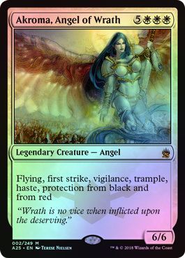 Akroma Angel of Wrath 002 249 Foil Masters 25 Foil Singles Akroma Angel of Wrath 002 249 Foil Masters 25 Foil Singles