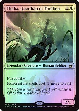 Thalia Guardian of Thraben 036 249 Foil Masters 25 Foil Singles Thalia Guardian of Thraben 036 249 Foil Masters 25 Foil Singles