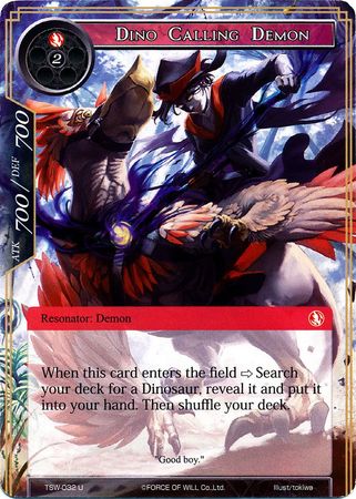 Dino Calling Demon TSW 032 Uncommon Force of Will The Time Spinning Witch Singles Dino Calling Demon TSW 032 Uncommon Force of Will The Time Spinning Witch Singles