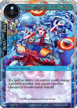 Mephina Thunder Cloud Wizard TSW 071 Rare Force of Will The Time Spinning Witch Singles Mephina Thunder Cloud Wizard TSW 071 Rare Force of Will The Time Spinning Witch Singles