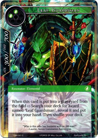 Leaf Guardsman TSW 097 Common Force of Will The Time Spinning Witch Singles Leaf Guardsman TSW 097 Common Force of Will The Time Spinning Witch Singles