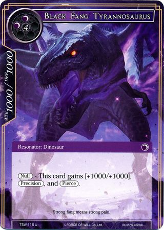 Black Fang Tyrannosaurus TSW 116 Uncommon Black Fang Tyrannosaurus TSW 116 Uncommon