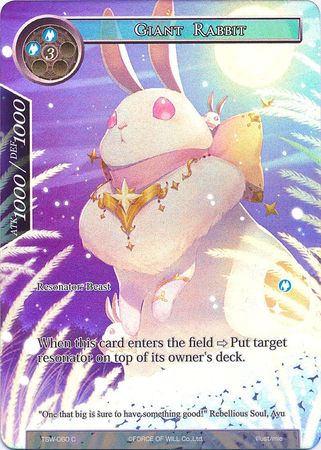 Giant Rabbit TSW 060 Common Full Art Giant Rabbit TSW 060 Common Full Art