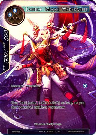 Lonely Moon Wererabbit TSW 068 Common Full Art Force of Will The Time Spinning Witch Singles Lonely Moon Wererabbit TSW 068 Common Full Art Force of Will The Time Spinning Witch Singles