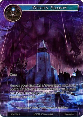 Witch s Shadow TSW 086 Common Full Art Force of Will The Time Spinning Witch Singles Witch s Shadow TSW 086 Common Full Art Force of Will The Time Spinning Witch Singles