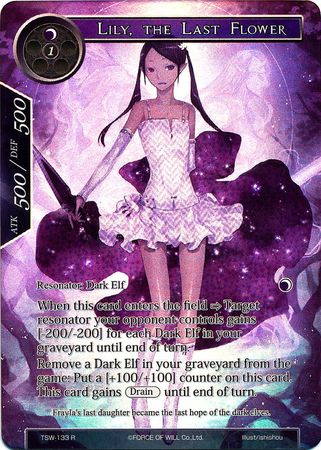 Lily the Last Flower TSW 133 Rare Full Art Force of Will The Time Spinning Witch Singles Lily the Last Flower TSW 133 Rare Full Art Force of Will The Time Spinning Witch Singles