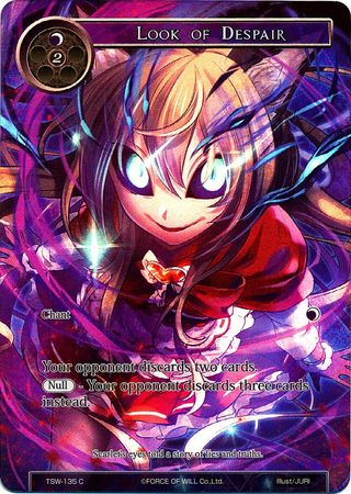 Look of Despair TSW 135 Common Full Art Force of Will The Time Spinning Witch Singles Look of Despair TSW 135 Common Full Art Force of Will The Time Spinning Witch Singles