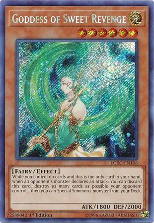 Goddess of Sweet Revenge LCKC EN106 Secret Rare 1st Edition Legendary Collection Kaiba 1st Edition Singles Goddess of Sweet Revenge LCKC EN106 Secret Rare 1st Edition Legendary Collection Kaiba 1st Edition Singles