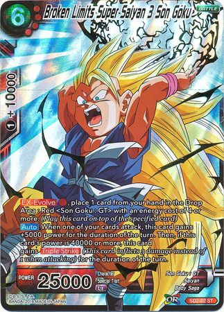 Dragon Ball Victorious Fist Super Saiyan 3 Son Goku Cross Worlds Foil BT3-003 SR